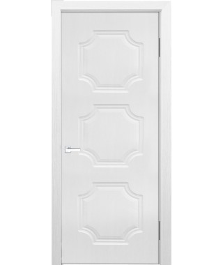 Дверь с ПВХ покрытием Эмма 40 ДГ (Софт Белый)