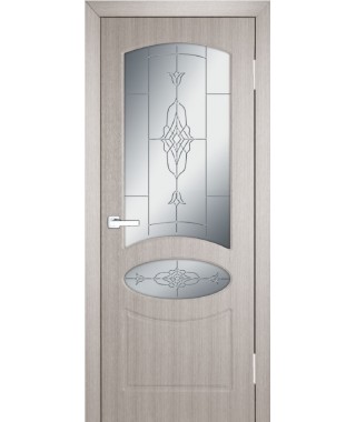 Дверь с ПВХ покрытием Каролина ДО (Филадельфия Дуб Грей)