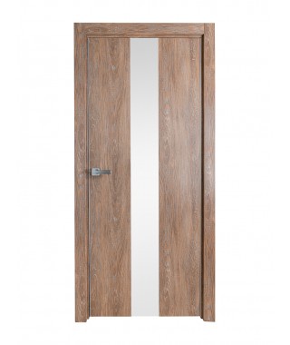 Дверь из экошпона Платинум П-12 Шале золотой (Зеркало)