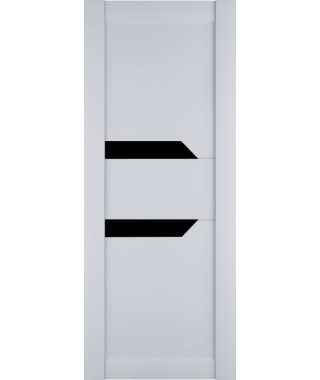 Дверь из экошпона Престиж 2 Белый софт (Черный лакобель)