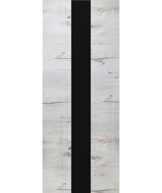 Дверь из экошпона ROYAL-3 Дуб Арктика (Черный лакобель)